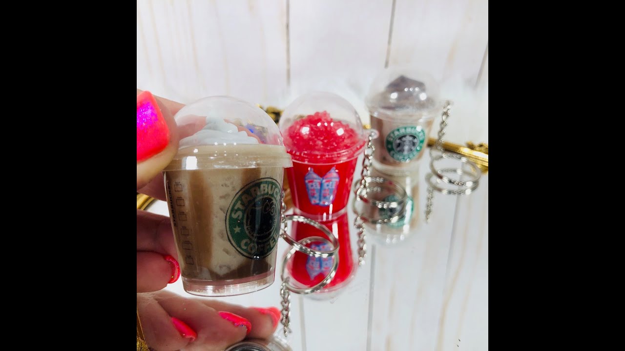 Starbucks Mini Iced Coffee Handmade Keychain