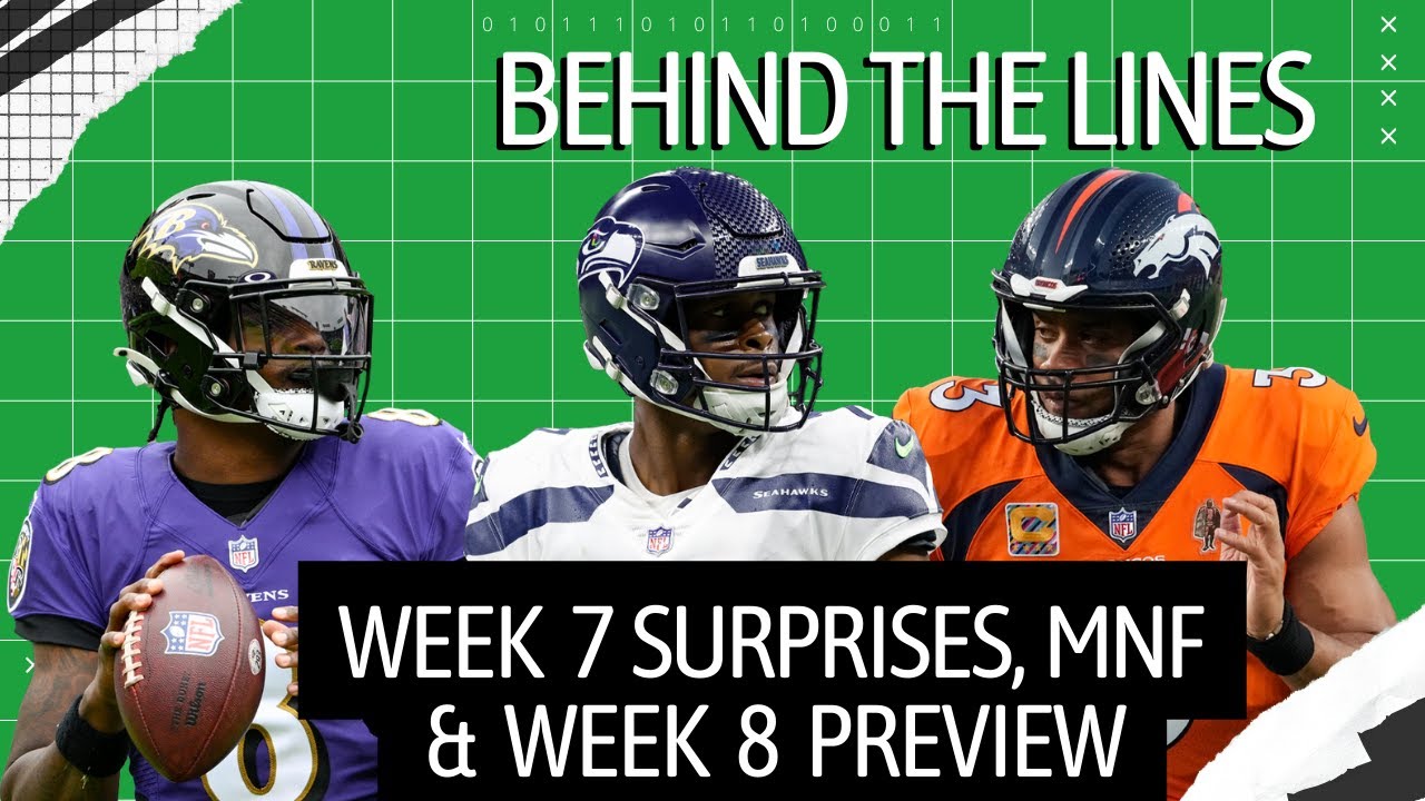 NFL Early Week 8 Opening Odds Behind the Lines with BetMGM MNF