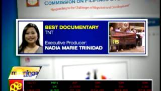 Nadia Trinidad's 'TNT' wins Best Documentary at MAM Awards Nadia Trinidad's 'TNT' wins Best Documentary at MAM Awards