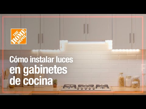 Cómo instalar luces en tus gabinetes de cocina, Iluminación