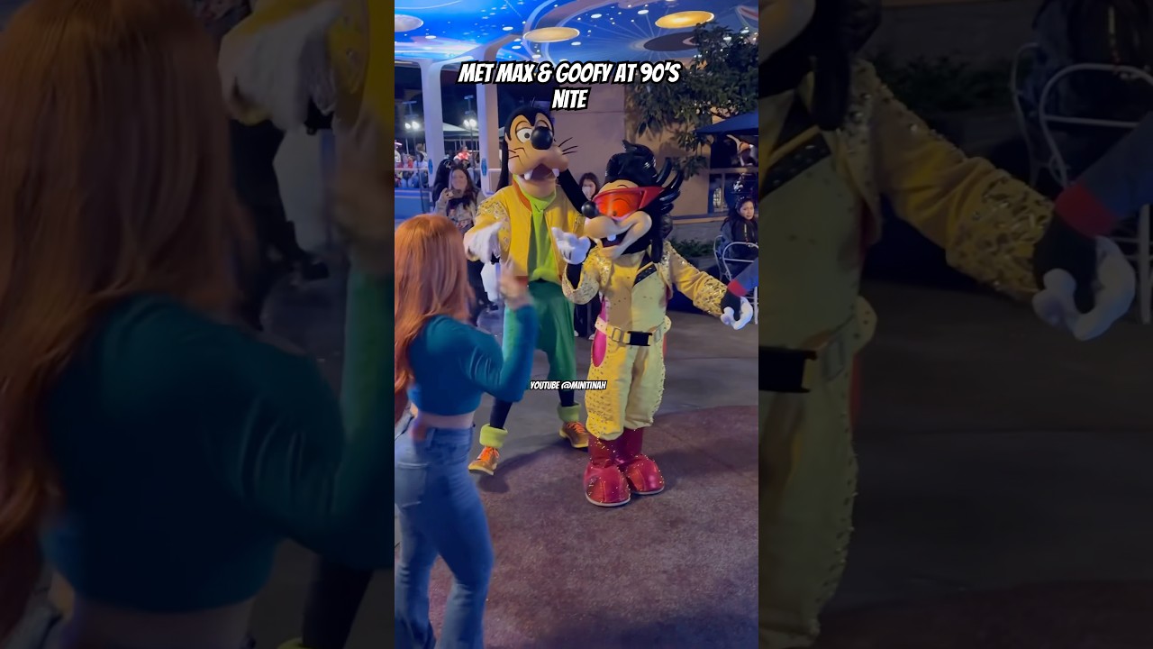Met Max as Powerline & Goofy in my Roxanne cosplay! #viralshort #funny #disneyland #goofymovie