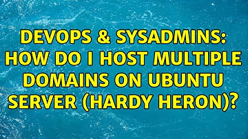 DevOps & SysAdmins: How do I host multiple domains on Ubuntu Server (Hardy Heron)? (2 Solutions!!)