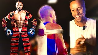 Ethiopian best boxer🥊 ተሜ anbesaw 🦁 🥇 fight Wakbeka’s reaction #bestfighter #boxingtraining #boxing
