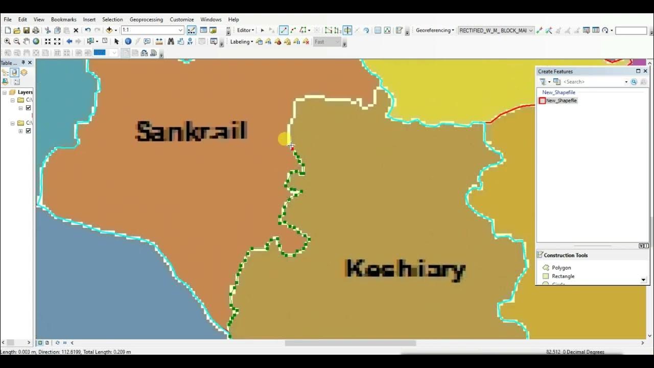 How to Use cut polygon tool in ArcGIS for quick Digitization YouTube