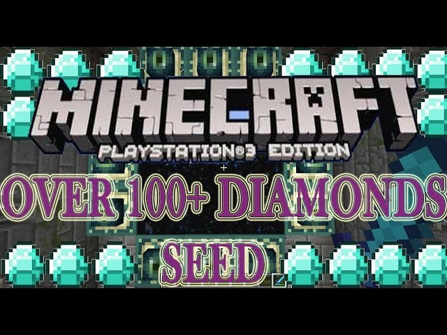 Minecraft PlayStation 3 - OVER 100+ DIAMOND SEED 