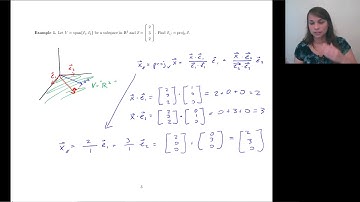 6.3 - Orthogonal Projection onto Subspaces