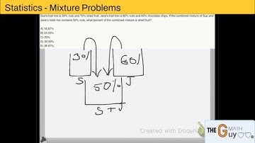 Statistics. Mixture problems [Practice] - Crash Course GMAT #17