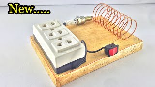 Awesome Free Energy Generator 100% Using Copper Wire & Spark Plug