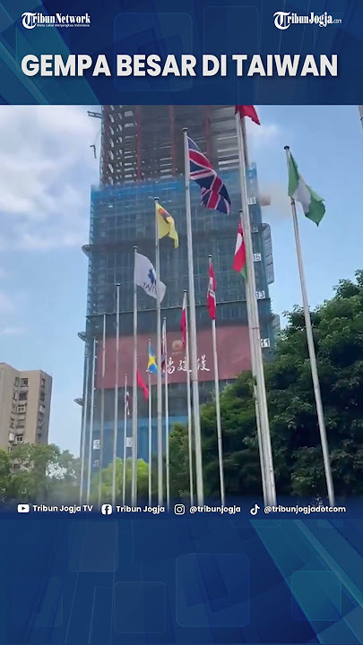 GEMPA BESAR LANDA TAIWAN, ADA TSUNAMI DAN BANGUNAN RUNTUH #Shorts