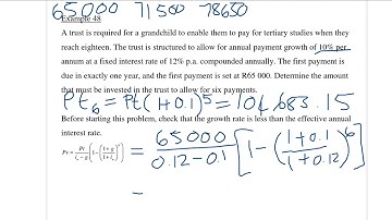 STAV101 Growing annuities