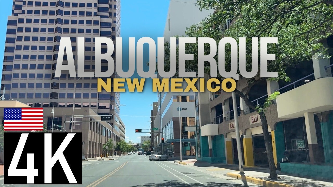 Road Tour – Driving POV in Albuquerque, New Mexico - Downtown Albuquerque