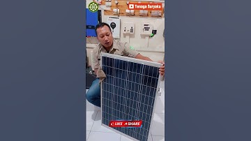 Solar Panel 100 WP Menghasilkan Daya Berapa? #plts #pembangkitlistriktenagasurya #tenagasurya