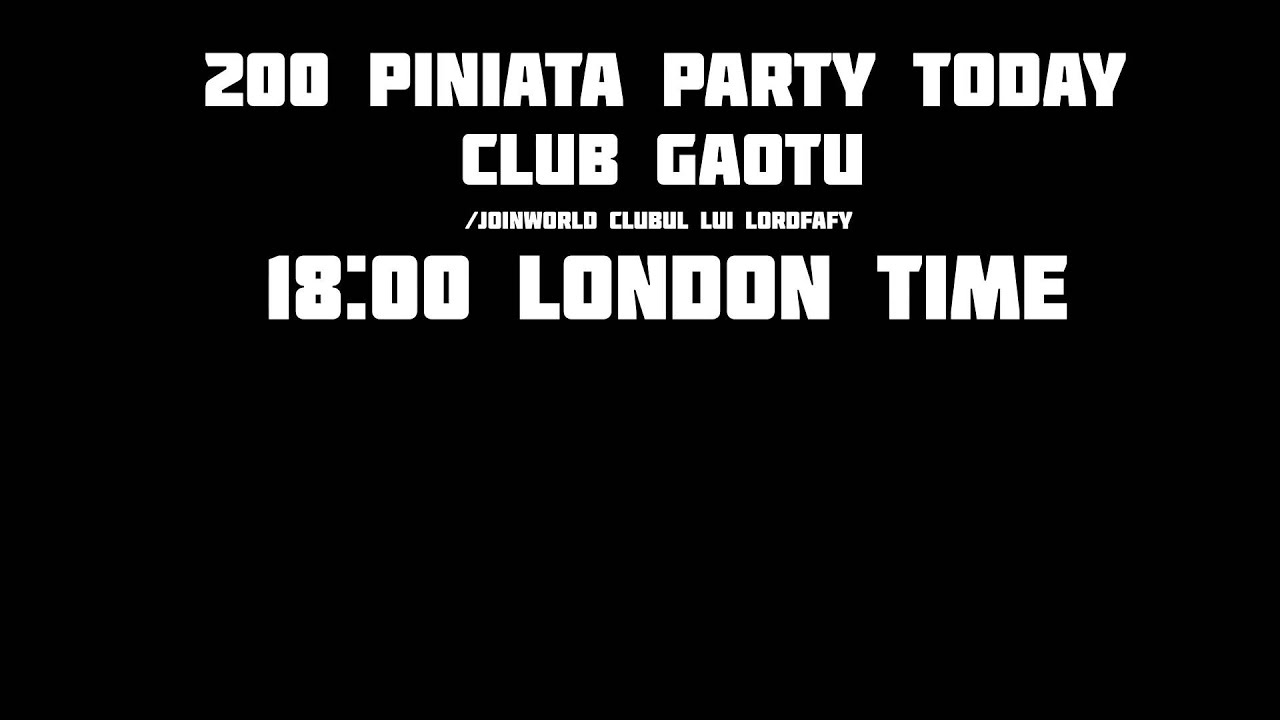 [EVENT DONE] 200 Autumn Pinata Party (28-nov-2015)