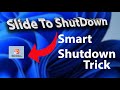 How to add shortcut slide to shutdown  smart trick to shutdown your pc