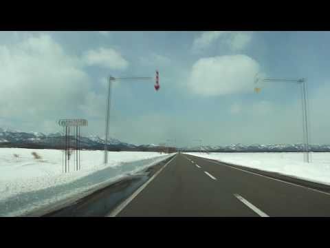 北海道 国道244号(根北峠) 標津町~斜里町 車載動画 2011.03.05