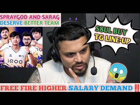 S8ul sid Free fire higher salary 😱 issue❓Tx sarang and sparygod deserve better team 🤣 #s8ul #s8ulsid