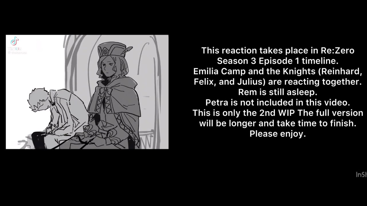 ( 2 WIP 🚧) Re:Zero Characters React to the Future (Emilia Camp & Knights)