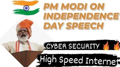 PM MODI Talks About Cyber Security & High Speed Internet On Independence Day Speech🔥🔥|HiTech Rishabh