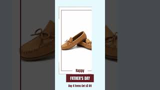Father's Day on Unisex T-Shirts - Sacred Salmon, Yaronta' (Tree) Men's Leather Moccasin &n