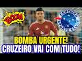 💥 ACONTECEU AGORA! CRUZEIRO CONFIRMOU E TORCIDA VAI A LOUCURA! ÚLTIMAS NOTÍCIAS DO CRUZEIRO