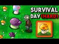 Plants Vs. Zombies Challenge - Survival Day (Hard) With ONLY Mushrooms!