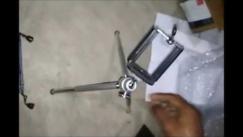 Everycom Silver Lightweight 20 CM Mini Tripod With Phone Mount