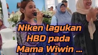 Niken sings HBD to Mama Wiwin ...