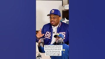 Michigan Coach Sherrone Moore Crashes Out Over Cewwwchie & Gets Fired/Jail. #shorts