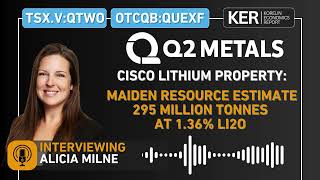 Q2 Metals - Maiden Resource Estimate At The Cisco Lithium Property: 295Mil Tonnes Grading 1.36% Li2O