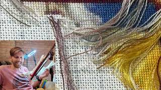 Flosstube Extra: A Mini Clue Revealed!  Stitch With Me Mystery Full Coverage Cross Stitch