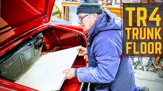 Triumph TR4 Trunk Floor and Spare Tire Cover DIY - Boot Floor | WEGS GARAGE