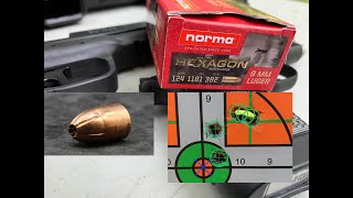 9x19mm, 124gr Hexagon Match, Norma USA, Review