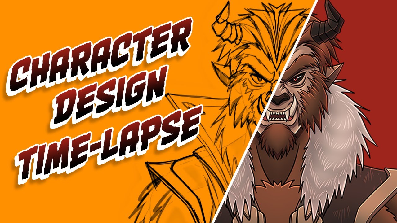 BEAST CHARACTER DESIGN TIME-LAPSE VIDEO - YouTube