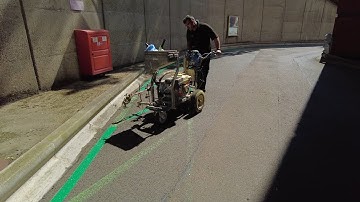 Line striping using the Graco 5900 My fAVOURITE LINE MARKER