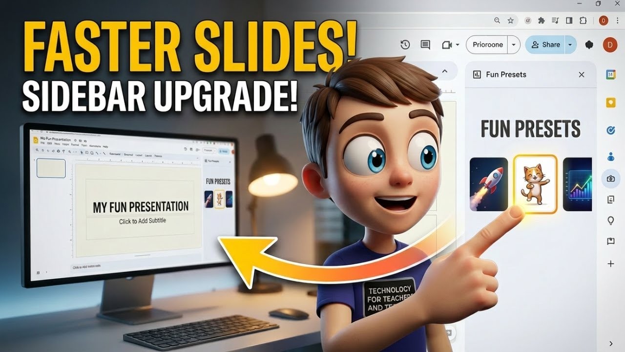 The NEW Google Slides Sidebar Makes it Easier and More Fun! - YouTube