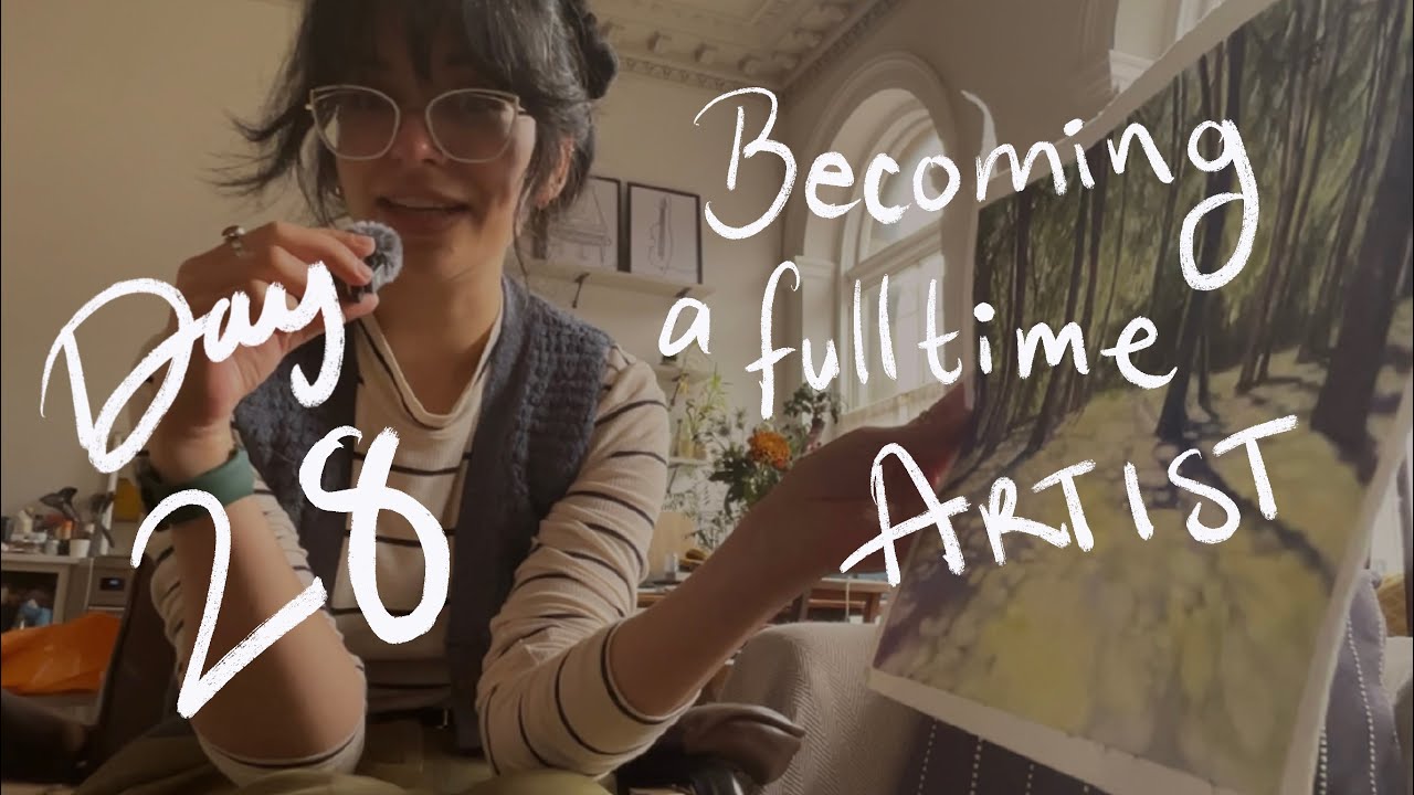 Becoming a Full Time Artist - Day 28 - New Painting Yay! - YouTube