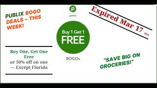 This Week’s BEST Publix BOGO Deals! Expire March 17 2026