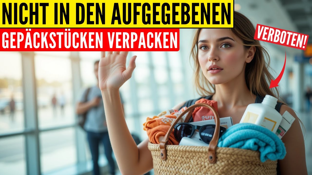 🚨 WARNUNG: 10 Artikel, die du NIEMALS in deinem Aufgabegepäck einpacken solltest (TSA-Regeln 2025)
