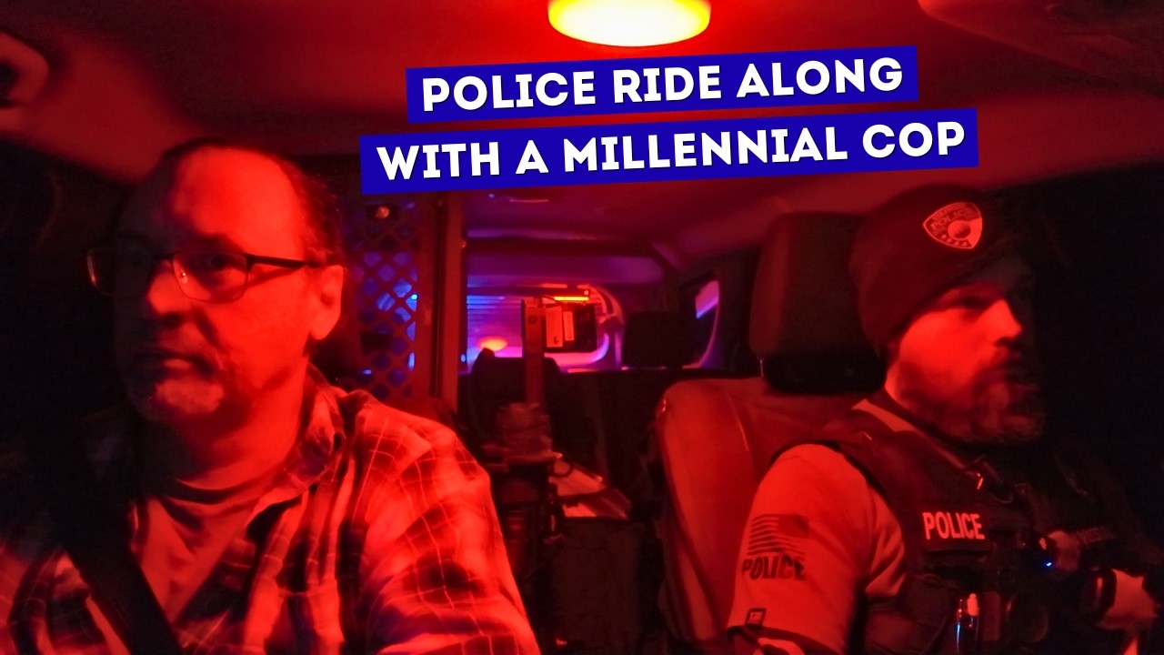 POLICE RIDE ALONG • The Night Shift with a Small Town Millennial Cop