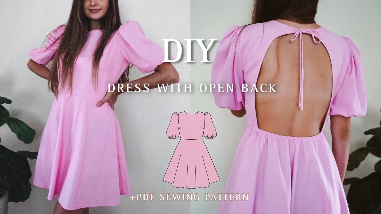 diy open back dress DIY Open Back Dress  3 DB