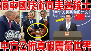 五億美元到手！巴基斯坦偷中國技術向美送稀土？中方公佈真相震驚世界！特朗普已經無牌可打！
