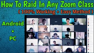 How to do zoom raid on android | How to do zoom raid in India | How to get zoom codes and zoom links