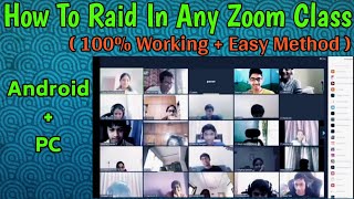 How To Do Zoom Raid On Android How To Do Zoom Raid In India How To Get Zoom Codes And Zoom Links