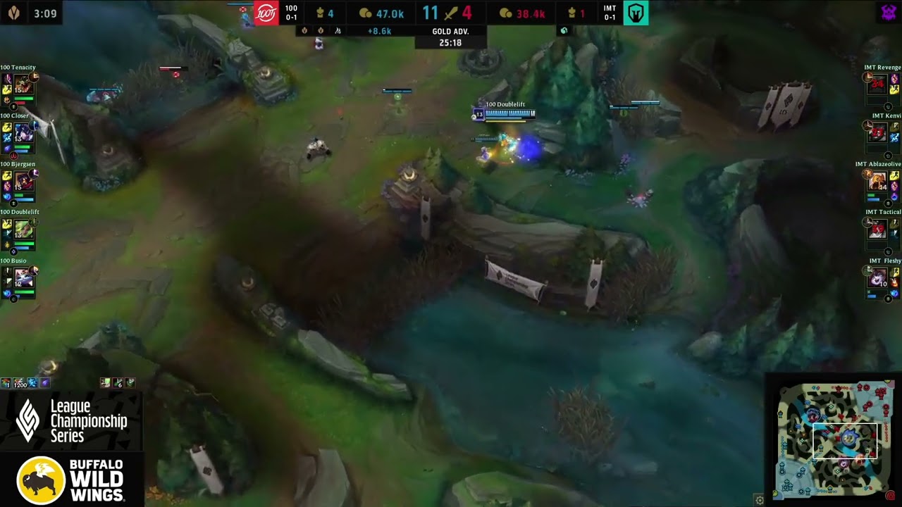 DOUBLELIFT SHOWS MERCY - 100 THIEVES VS IMMORTALS | 