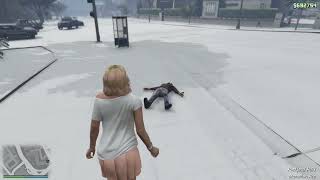 first april fools day snow weather gameplay | GTA 5 online