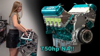 Assembling my ALL MOTOR LS Stroked into 416- 750HP Naturally Aspirated! Ep. 10