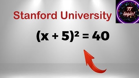 Solving a Stanford University entrance exam| Math Olympiad