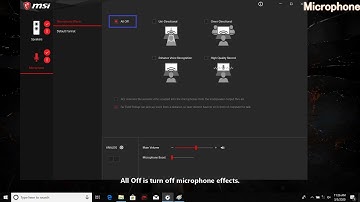MSI® HOW-TO use Realtek Audio Console