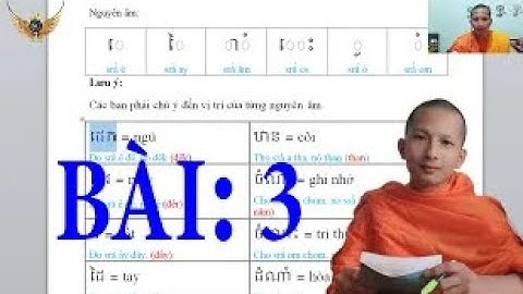 BÀI:3  Cách Ghép Phụ Âm ដ ឋ ណ Với Nguyên Âm