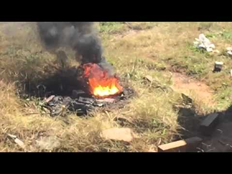 Thermite in slo mo with iPhone 6 part 2